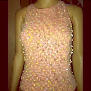 Lord & Taylor sequined sleeveless sweater